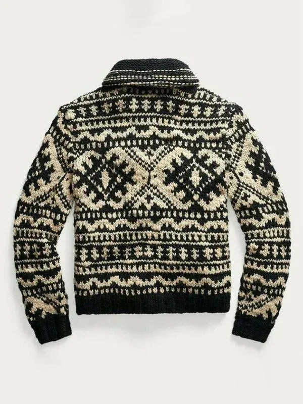R&B | Gestrickter Herren Strickjacke Pullover