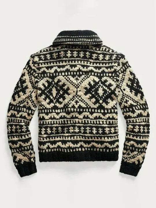 R&B | Gestrickter Herren Strickjacke Pullover