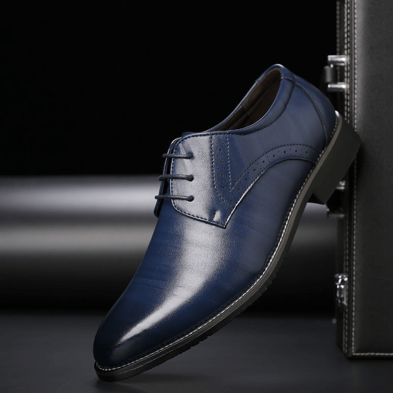 R&B | Stilvolle Herren Schuhe Schnürschuhe mit Brogue Details