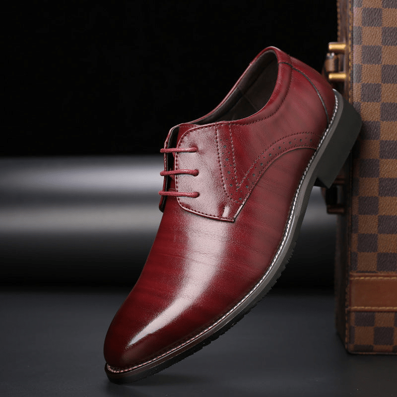 R&B | Stilvolle Herren Schuhe Schnürschuhe mit Brogue Details