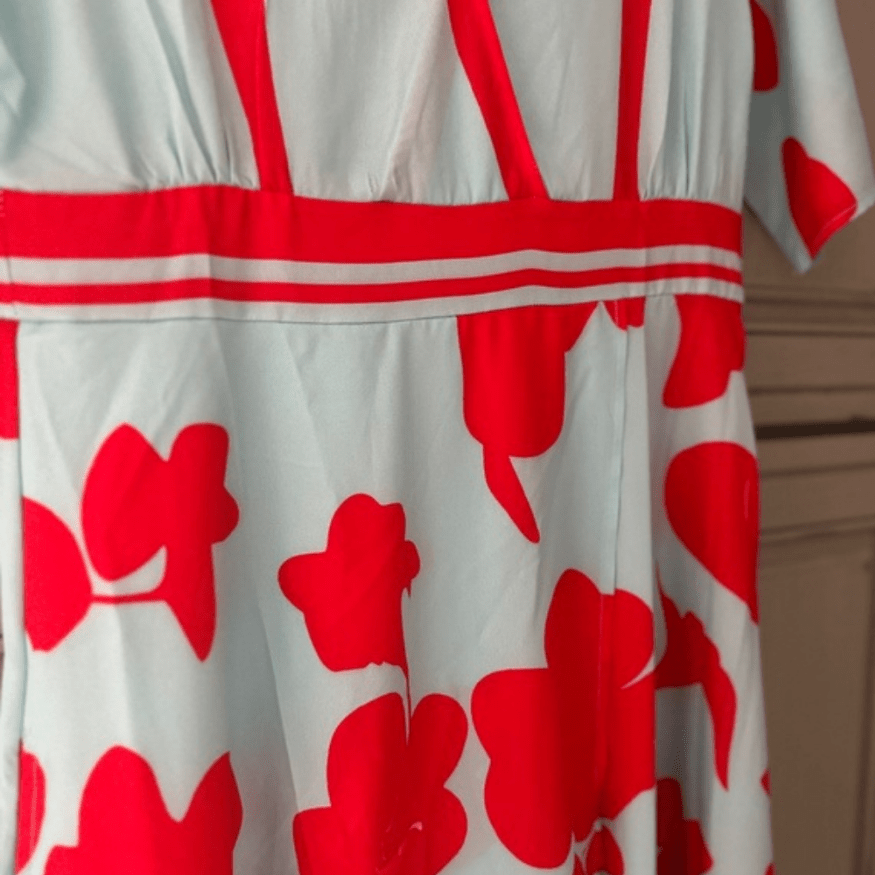 R&B | Luxuriöses Blumenkleid Damen Kleid
