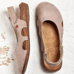 Flache Damensandalen mit Stütze R&B R&B