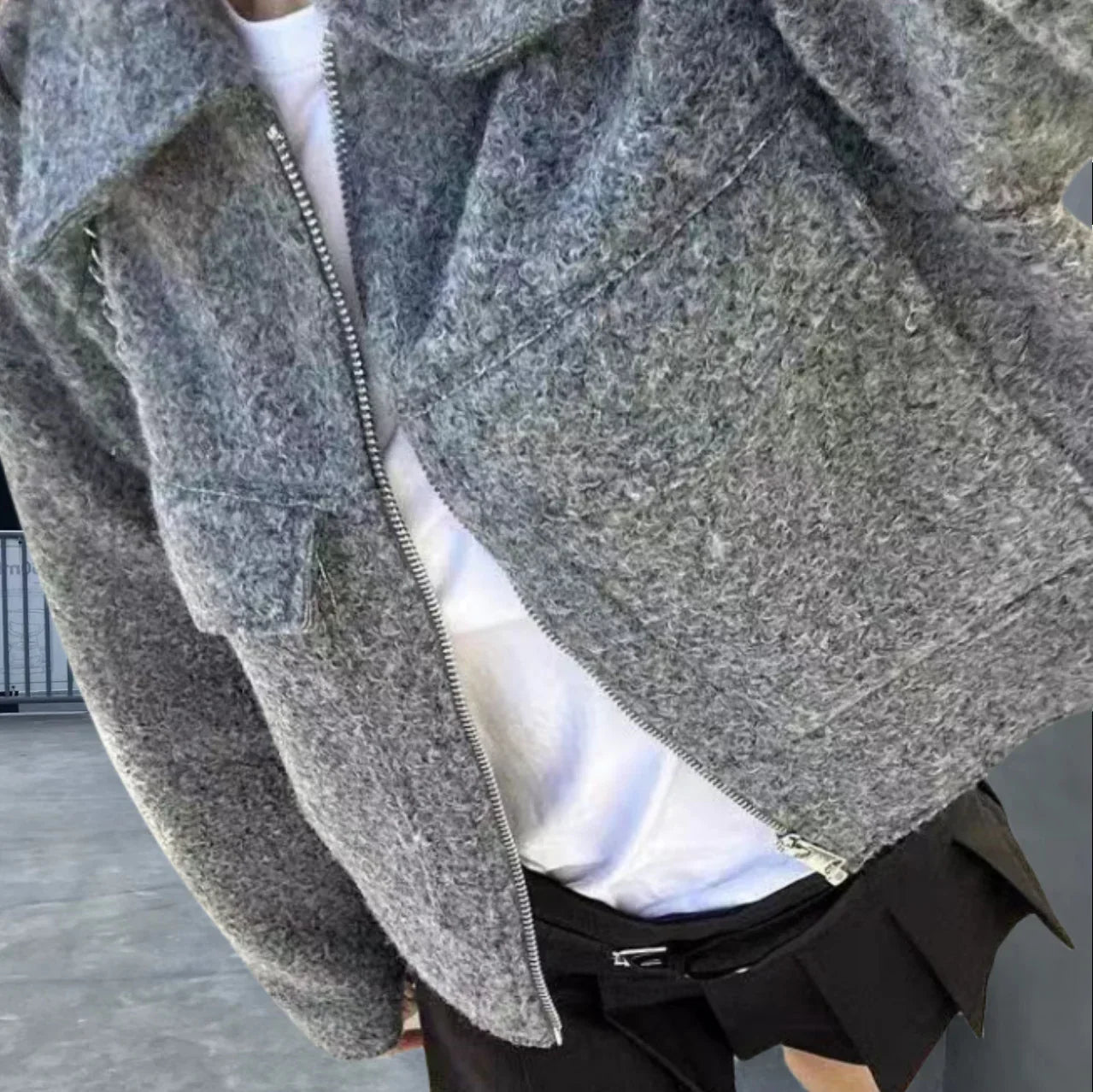 R&B | Kurz Bouclé Jacke