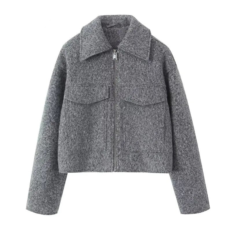 R&B | Kurz Bouclé Jacke