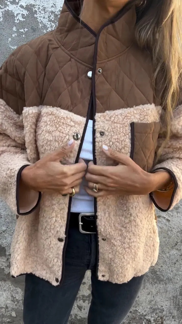 R&B | Lässiger Stehkragen Einreiher Mantel
