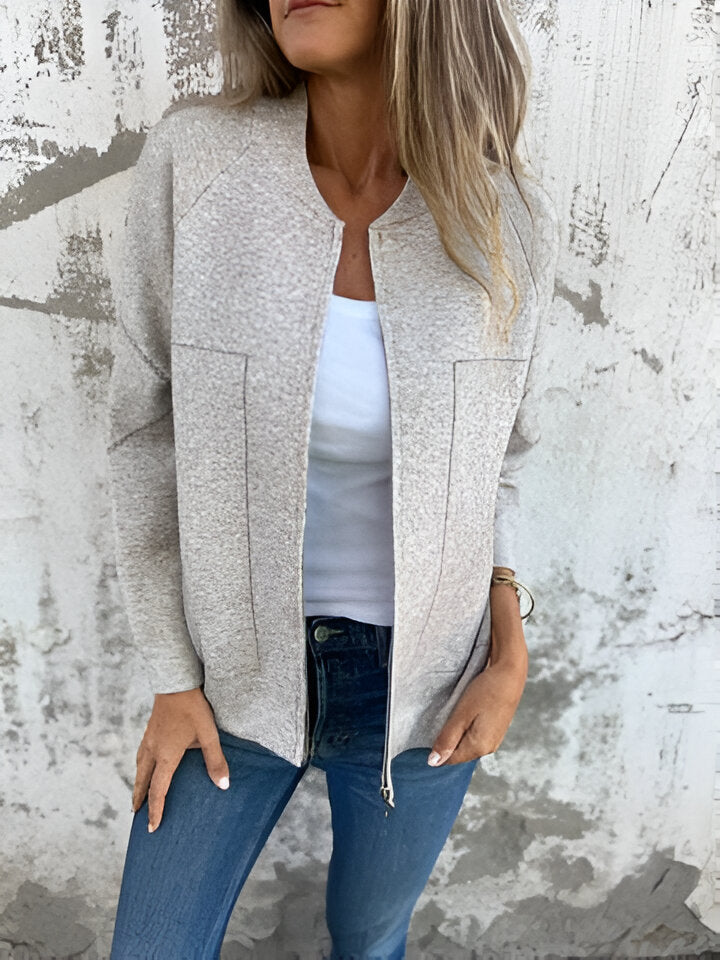 R&B | Casual Langarm Reißverschlussjacke