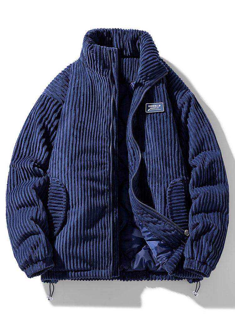 R&B | Corduroy Pufferjacke Herren Winter