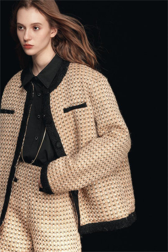R&B | Rundhalsa quilted Jacke