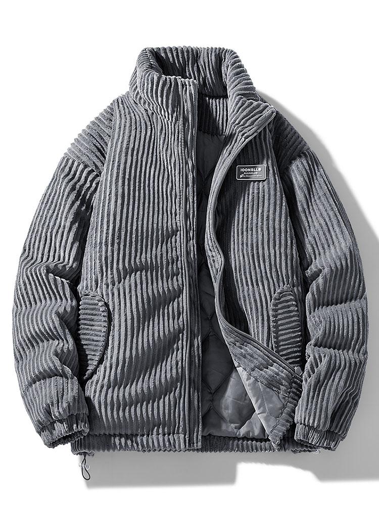 R&B | Corduroy Pufferjacke Herren Winter