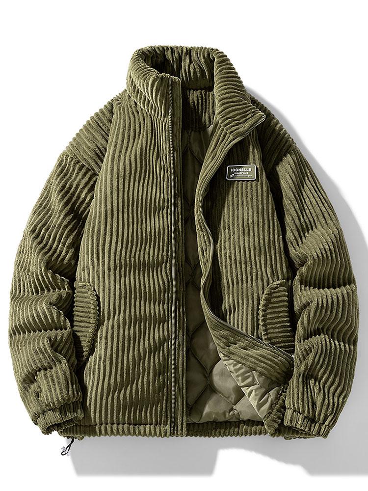R&B | Corduroy Pufferjacke Herren Winter