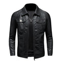 R&B | Lederjacke mit Kragen für Herren