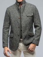 R&B | Taschen Retro Freizeit Blazer mit Reißverschluss - Stylischer Komfort
