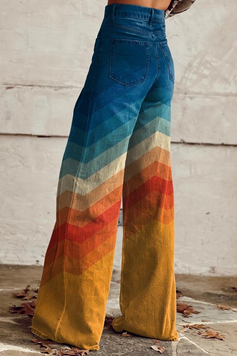 R&B | Trendige Retro-Stil Schlaghose für Frauen