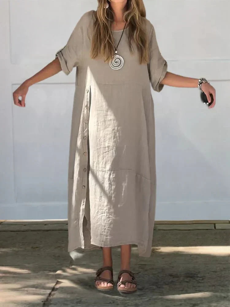 R&B | Leinen Baumwolle Kleid
