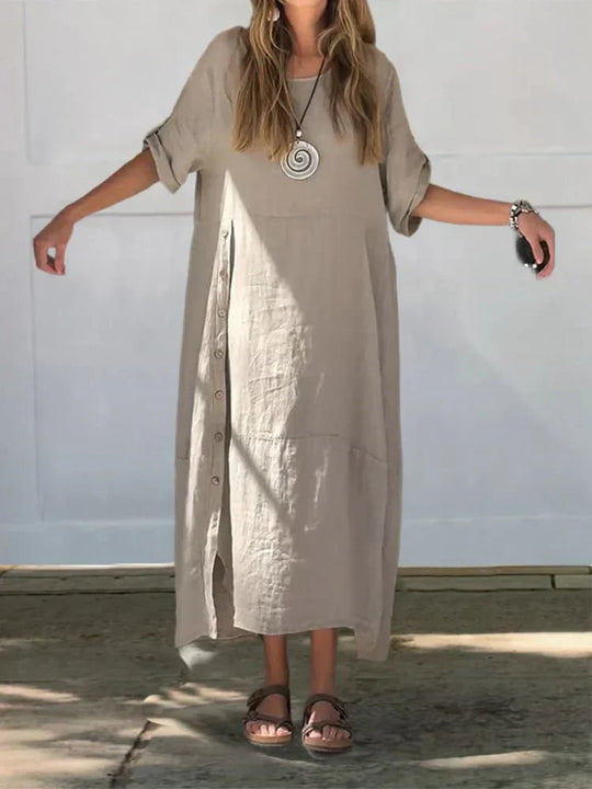 R&B | Leinen Baumwolle Kleid