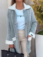 R&B | Gemusterte Jacke mit Kontrastdetails Moderner Schnitt Eleganter Look