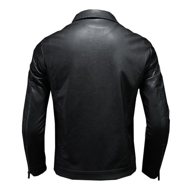 R&B | Lederjacke mit Kragen für Herren
