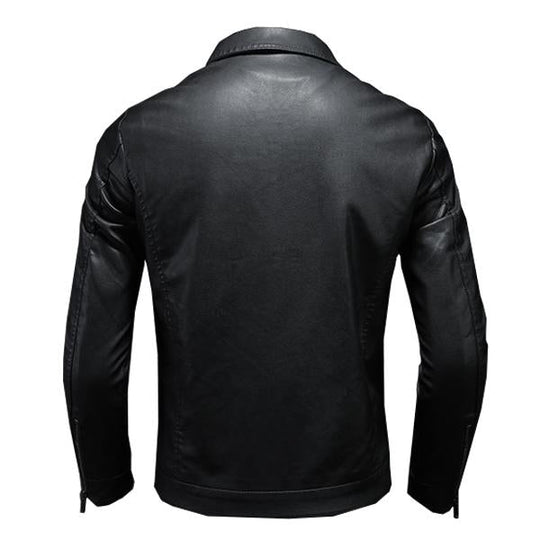 R&B | Lederjacke mit Kragen für Herren