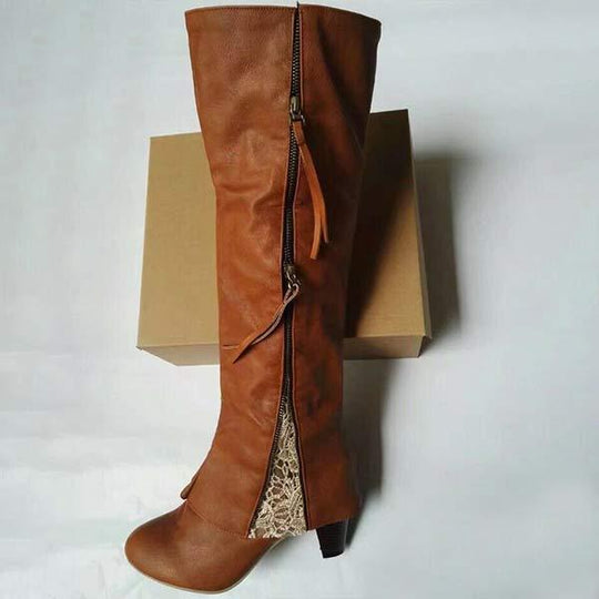 R&B | Weinlese High Heeled Stiefel