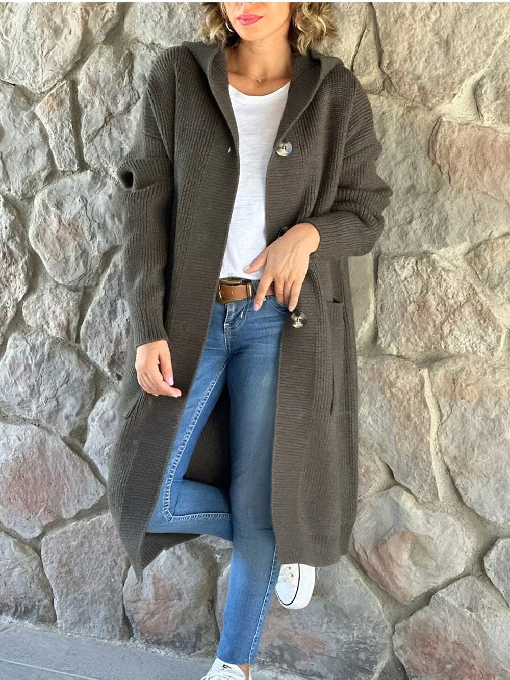 R&B | Strick Hoodie Jacke für Frauen Herbst Edition