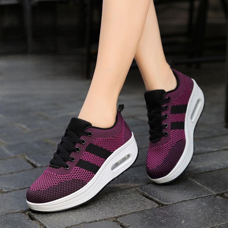 Damen leichte luftige geflochtene Mesh orthopädische Sneakers R&B