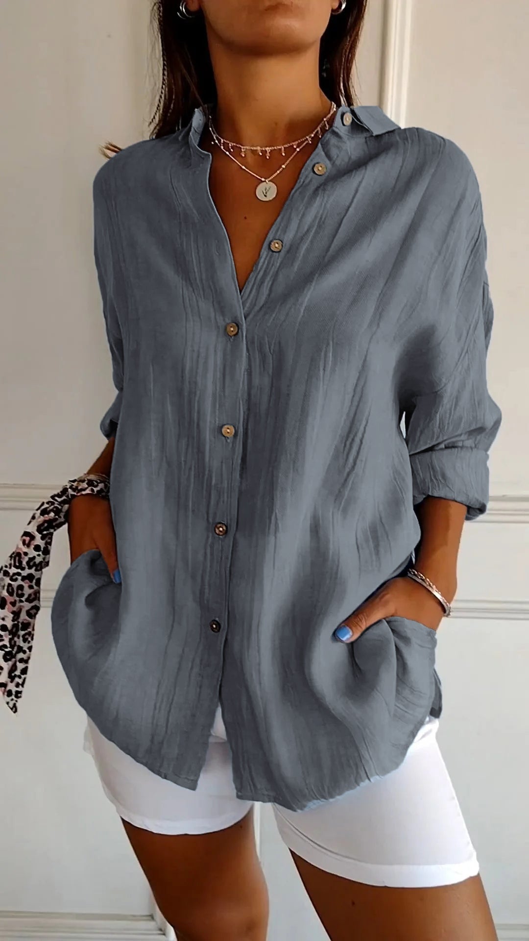 Heidi-Mode | Elegantes Shirt Mit Plissee-Stil