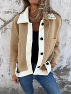 R&B | Kurze Jacke mit Kontrastkanten Moderner Schnitt Zeitloses Design