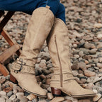 R&B | Cowboystiefel mit Blockabsatz Dekorative Schnalle