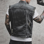 R&B Stylische Denim Weste für Herren