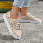 Beige Schnürsneaker R&B
