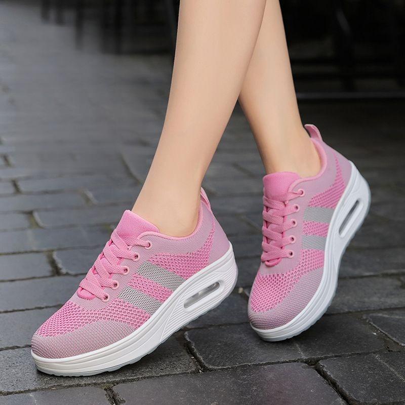 Damen leichte luftige geflochtene Mesh orthopädische Sneakers R&B