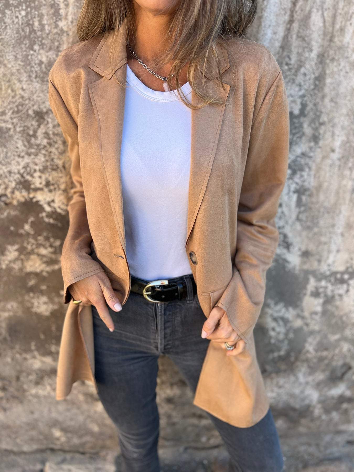 R&B | Stylischer Wild imitat-Mantel Perfekt für Herbst/Winter
