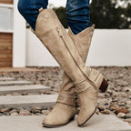 R&B | Cowboystiefel mit Blockabsatz Dekorative Schnalle