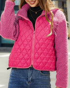 R&B | Kuschelige Plüschjacke mit Reißverschluss