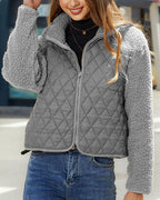 R&B | Kuschelige Plüschjacke mit Reißverschluss