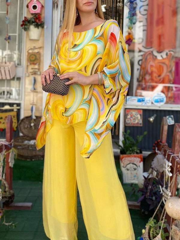 R&B | Liene Zweiteiliges Chiffon Set