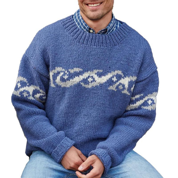 R&B | Rundhals - Strickpullover - Jacquard