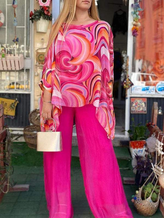 R&B | Liene Zweiteiliges Chiffon Set