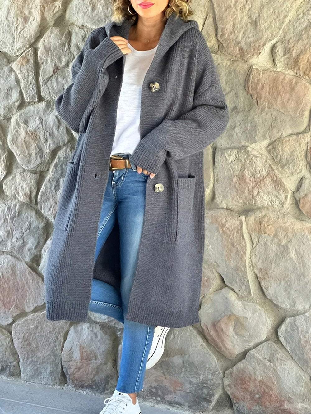 R&B | Strick Hoodie Jacke für Frauen Herbst Edition