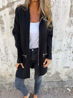 Elegante und lässige Strickjacke für den Winter