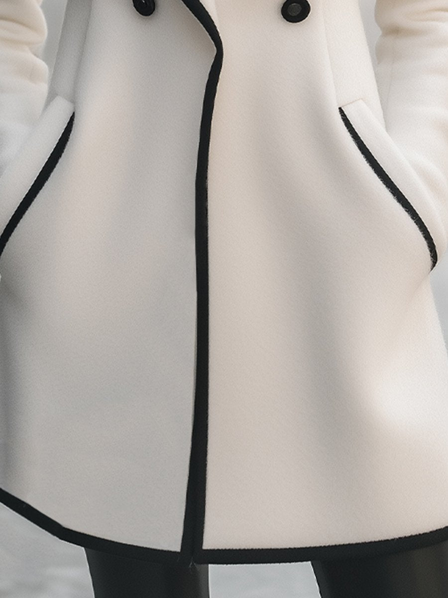 R&B | Duster - elegante Damenjacke mit schwarzen Akzenten