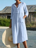 R&B | Kleid aus Baumwolle mit Halbarm