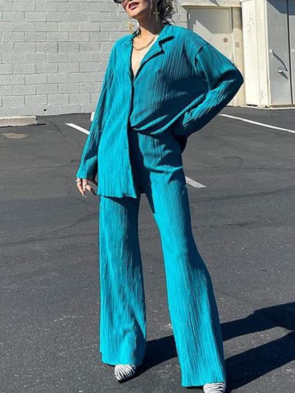 R&B | Lässig Schick Faltenset - Bluse+Hose
