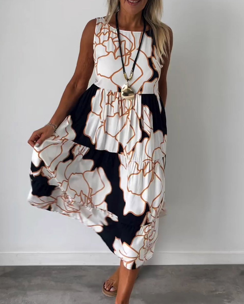 EB - Komfortables Ärmelloses Sommerkleid für Damen