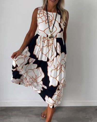 R&B - Komfortables Ärmelloses Sommerkleid für Damen