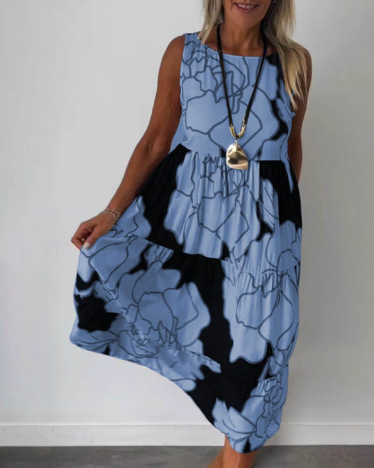 R&B - Komfortables Ärmelloses Sommerkleid für Damen