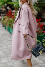 R&B | Lange Jacke mit Doppelknopfverschluss Eleganter Schnitt Zeitloses Design