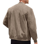 R&B | Leichte Übergangsjacke für Männer im Wildleder-Look mit Stehkragen