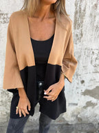 R&B | Farbenblock Cardigan Stilvoll und Bequem Modernes Design