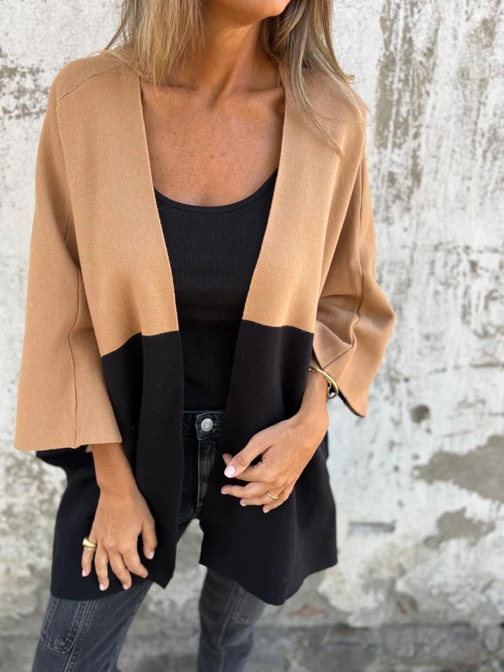 R&B | Farbenblock Cardigan Stilvoll und Bequem Modernes Design